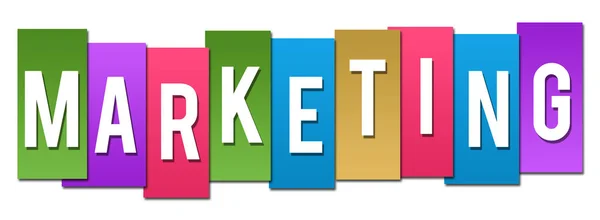 Marketing kleurrijke strepen — Stockfoto