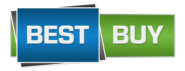 Best Buy Green Blue Horizontal — Stock Photo, Image