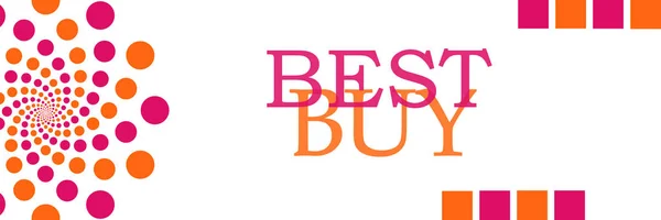 Best Buy Pink Orange Dots Horizontal — Stok Foto