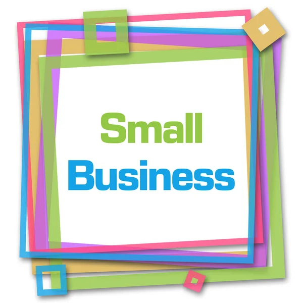 Moldura colorida para pequenos negócios — Fotografia de Stock