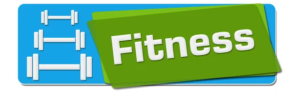 Fitness grün blau rotierte Quadrate — Stockfoto