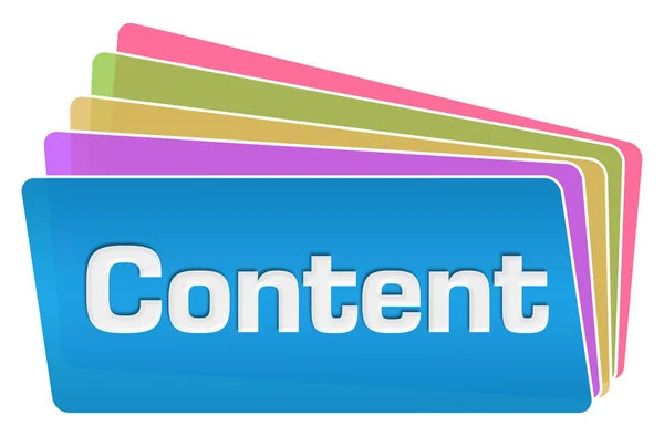 Content Colorful Squares Stack — Stock Photo, Image