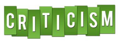 Canlı yeşil arka plan üzerinde yazılı eleştiri metin.