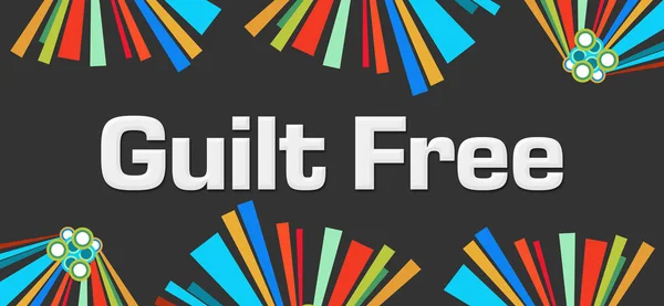 Guilt Free Text Written Dark Colorful Background — Stock Photo, Image