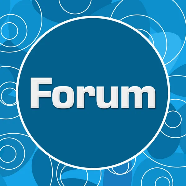 Mavi Arka Plan Üzerinde Yazılı Forum Metin — Stok fotoğraf