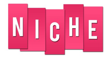 Canlı pembe arka plan üzerinde yazılı niş metin.