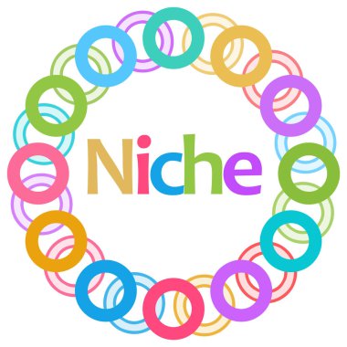 Canlı pembe arka plan üzerinde yazılı niş metin.