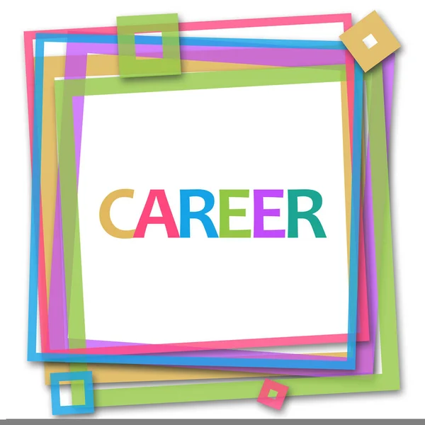 Career Text Written Vibrant Colorful Background — Stock Photo, Image