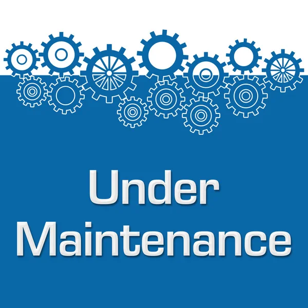 Maintenance Text Alphabets Written Blue Conceptual Background — Stock Photo, Image