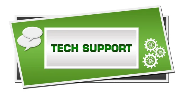 Tech Support Konzept Bild Mit Text Und Zugehörigem Symbol — Stockfoto