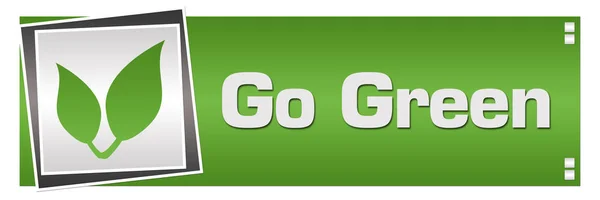 Kies Groen Concept Afbeelding Met Tekst Bladeren Symbool — Stockfoto