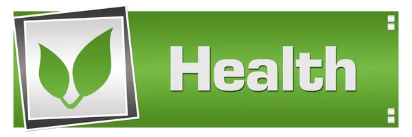 Health Text Written Green Background — Stock Photo, Image