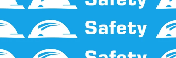 Safety Text Written Blue Background — Stock Photo, Image