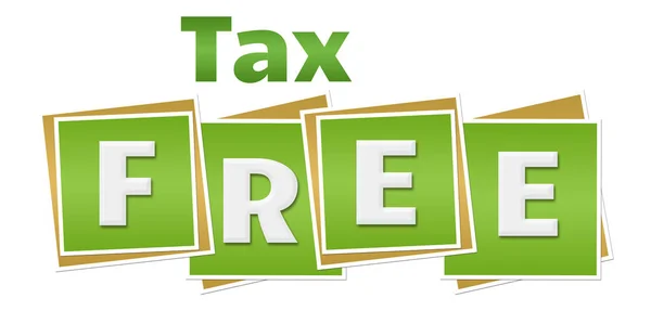 Texto Isento Impostos Escrito Sobre Fundo Verde — Fotografia de Stock