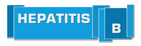 Hepatitis Text Auf Blauem Hintergrund — Stockfoto