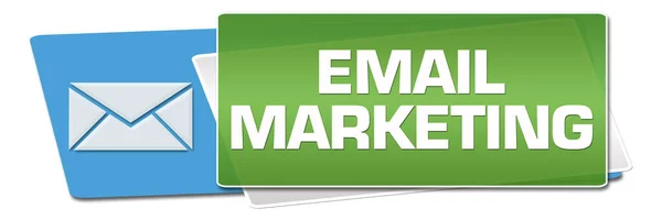 Imagem Conceito Email Marketing Com Texto Símbolo Relacionado — Fotografia de Stock