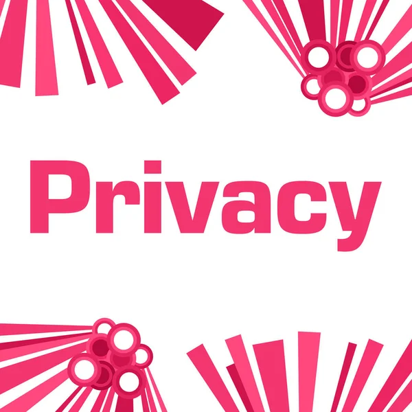 Tekst Prywatności Napisany Różowym Tle — Zdjęcie stockowe
