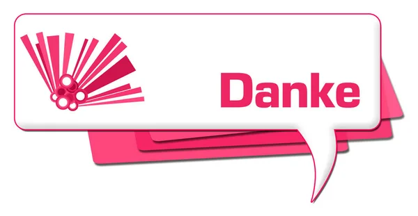 Danke Text Written Pink Background — Stock Photo, Image