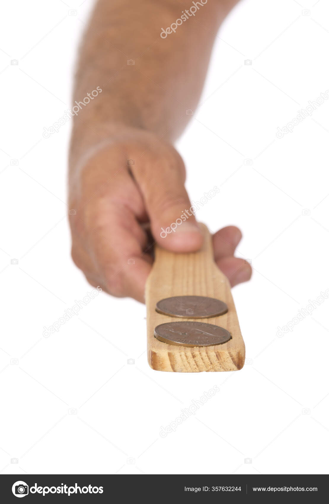 Hand Tossing Coins Two Game Which Traditional Australian Gambling Game
