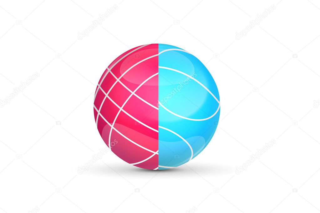 Bocce Ball Logo Or Icon For The Game Design Vector Illustration
