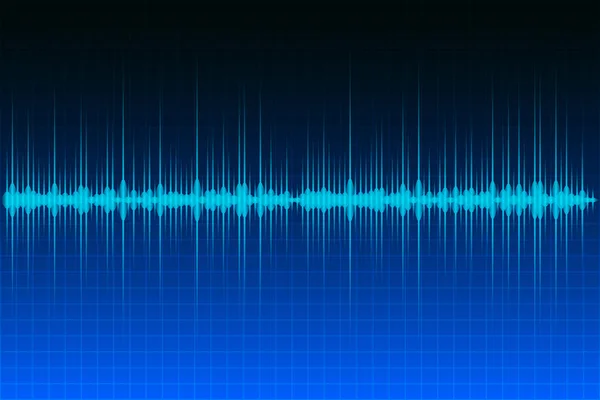 Onde sonore. Analyseur de spectre. Égaliseur de musique. Modulation d'amplitude. Illustration vectorielle abstrait . — Image vectorielle