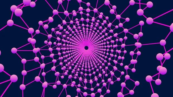 抽象网管分子组成。矢量图 — 图库矢量图片