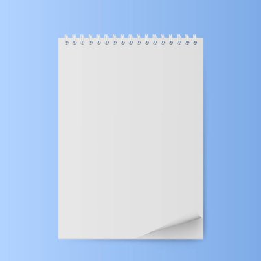 Eğri bir levha ile not etmek. Boş beyaz kumaşlar ile not etmek. Vektör çizim.