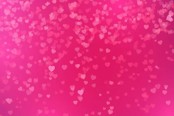 Confetti di cuori su sfondo rosa. Illustrazione vettoriale — Vettoriale Stock