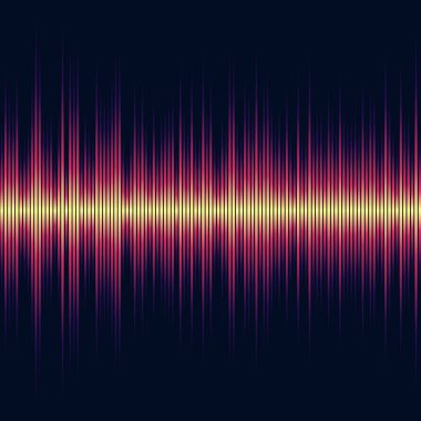 Parlak parlak müzik ekolayzer. Dünya dışı soyut dalgalar.
