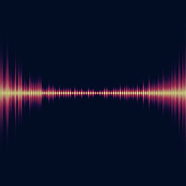 Parlak parlak müzik ekolayzer. Dünya dışı soyut dalgalar.