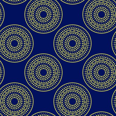 Desenli çevrelerin sorunsuz arka plan. Vektör çizim.