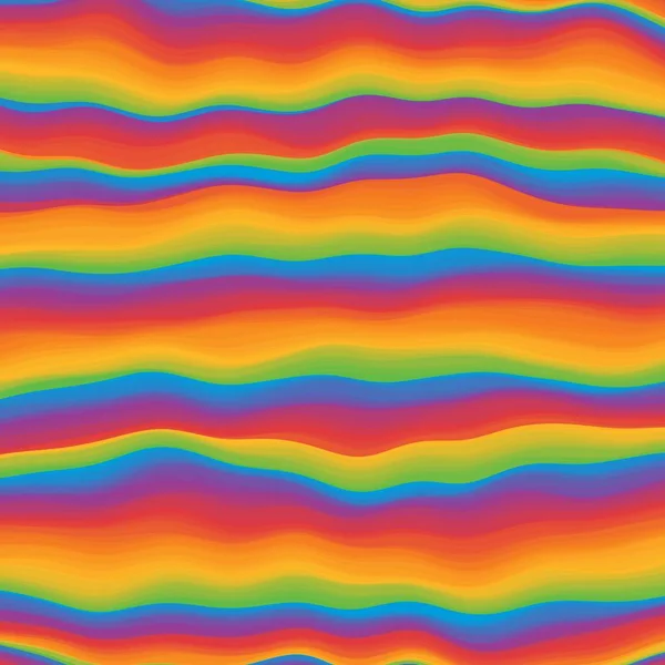 Hippie psychedelische levendige regenboog achtergrond. Iriserende kleurovergang. Vectorillustratie — Stockvector