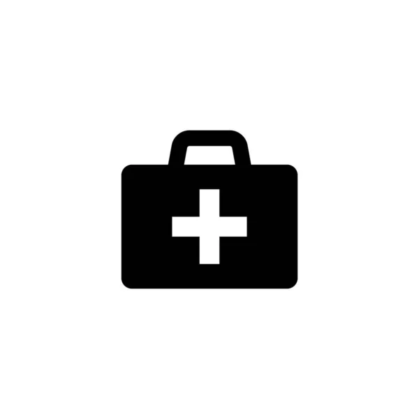 First Aid Box Icon Medical Briefcase Icon Vector Isolated — Stock Vector