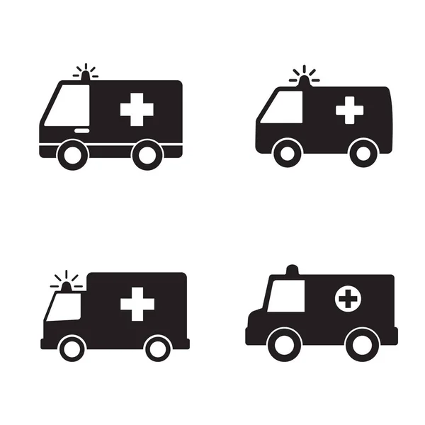 Ambulance Icon Vector Illustration White Background — Stock Vector