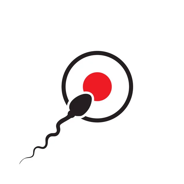 Ditt Mål Abstrakt Ikon Konkurrens Koncept Sperma Bank Logotyp Idé — Stock vektor