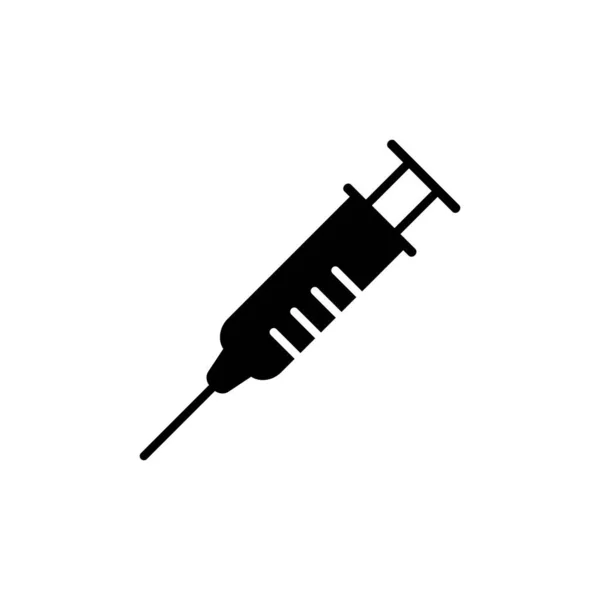 Vektor Ikony Injekční Stříkačky Symbol Logo Ilustrace Pixel Perfektní Vektorové — Stockový vektor
