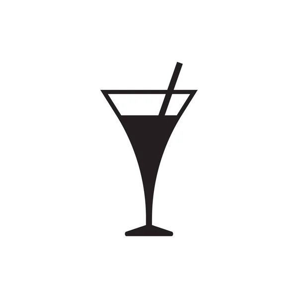 Cocktail Vector Pictogram Pictogram Van Drank — Stockvector