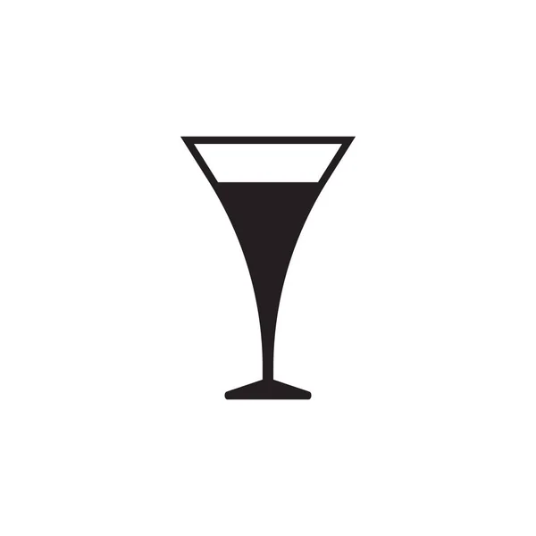 Cocktail Vector Pictogram Pictogram Van Drank — Stockvector