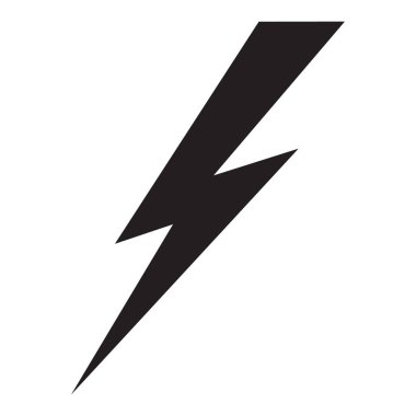 Yıldırım, elektrik güç vektör logo tasarım öğesi. Enerji ve gök gürültüsü elektrik sembolü kavramı. Daire yıldırım cıvata işareti. Güç hızlı hızlı logo