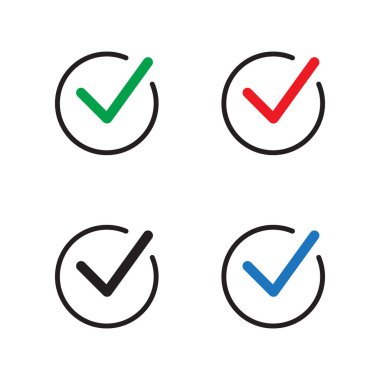 Kene simge vektör simgesi, beyaz arka plan, kontrol simgesini veya doğru seçim işareti, onay işareti veya onay kutusunu piktogram izole onay işareti