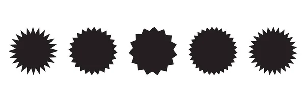 Set Von Vektor Starburst Sunburst Badges Design Elemente Besten Zum — Stockvektor