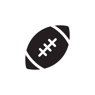 Amerikan futbol topu - vektör simgesi izole edildi