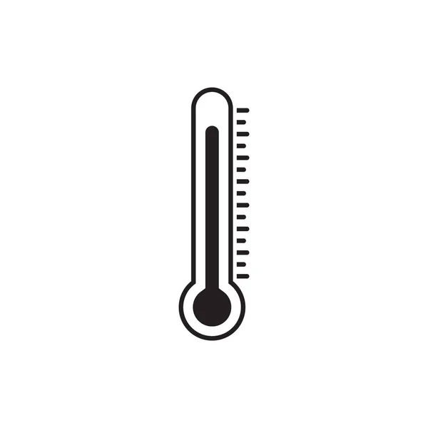 Εικονίδιο Θερμόμετρου Μεμονωμένη Διανυσματική Απεικόνιση — Διανυσματικό Αρχείο