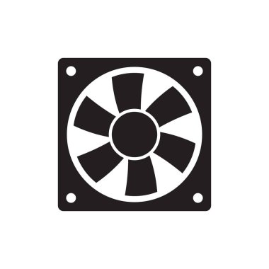 Soğutma fan simgeleri. Cool fanlar vektör sembolleri, elektrikli hava endüstrisi işaretleri, bıçakları ile elektrikli rüzgar iklim endüstriyel pervaneler