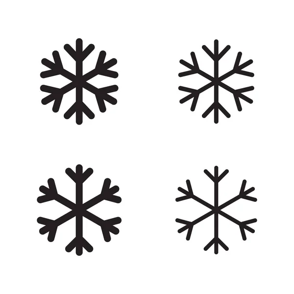 Schneeflockensymbol Schnee Symbol Isoliert Auf Weißem Hintergrund Symbol Für Winter — Stockvektor