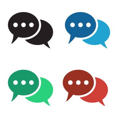 Konuşma balonu vektörü simgesi izole edildi