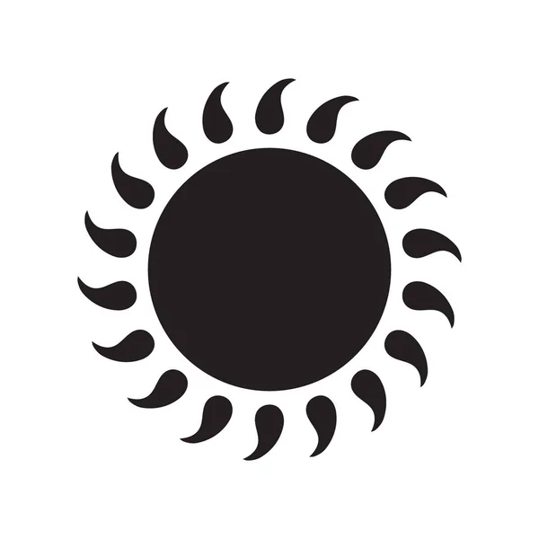 Icône Solaire Vecteur Isolé Symbole Solaire — Image vectorielle