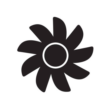 Soğutma fan simgeleri. Cool fanlar vektör sembolleri, elektrikli hava endüstrisi işaretleri, bıçakları ile elektrikli rüzgar iklim endüstriyel pervaneler