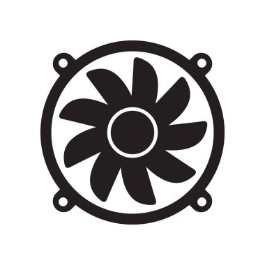 Soğutma fan simgeleri. Cool fanlar vektör sembolleri, elektrikli hava endüstrisi işaretleri, bıçakları ile elektrikli rüzgar iklim endüstriyel pervaneler