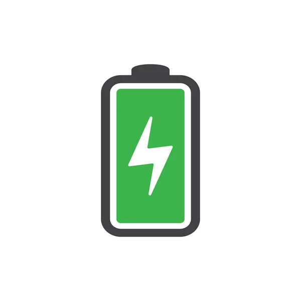 Battery Flat Icon Vector Illustration — Stock Vector